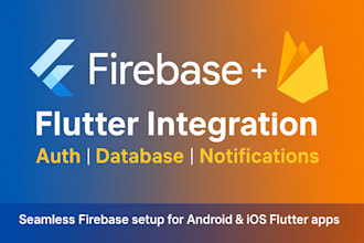 integrate firebase auth, database, and fcm in flutter app