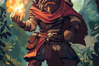 do 2d character design, 2d game character, concept