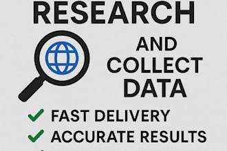 do internet research and dat collection