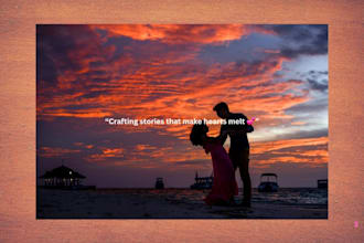 write a heart touching romantic  short story that melts heart