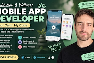 build a meditation app with guided sessions and sleep sounds