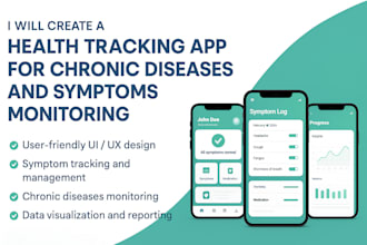 create a health tracking app for chronic diseases and symptoms monitoring