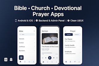 develop bible app, church app, religious, devotional app, prayer time app