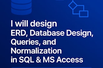 do erd, database design, query, normalization in sql, ms access
