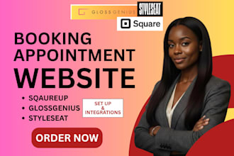 create a beauty booking website, beauty appointment website