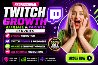 twitch promotion twitch channel live viewers twitch viewers channel promotion