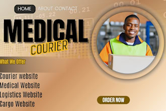 medical courier courier website medical website healthcare website