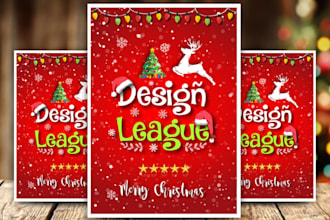 design christmas flyer and church flyer