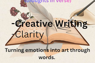 turn your emotions into art through poems and prose