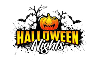 create wonderful and excellent halloween logo design