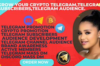 grow crypto telegram, telegram subscriber, telegram audience