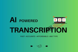 do ai powered english audio or video transcription