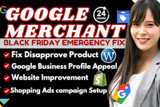 fix gmc trust signers, product feed set up, ads ready, google misrepresentation