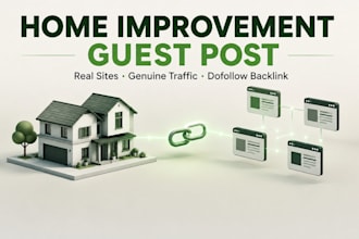 publish a home improvement guest post with a dofollow backlink