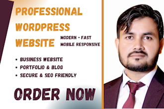 create a professional business wordpress website