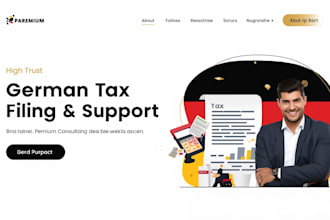 assist you with  german tax advisor, tax consultation and  document preparation