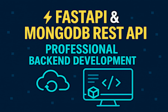 build secure fastapi backend with mongodb rest API development