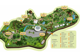 create custom vector maps, rv park, campground, event maps