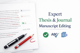 proofread edit your thesis dissertation q1 journal manuscript professionally