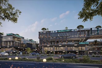 redesign mixed use commercial building, master plan,highrise residential,complex