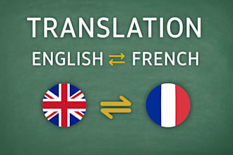 professional english to french translation native french fast and accurate