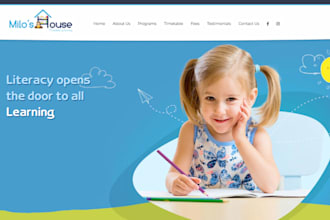 build modern daycare website kindergarten, childcare preschool wordpress website