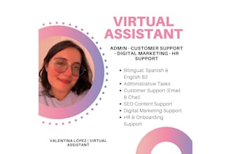 be your virtual assistant for admin and digital marketing