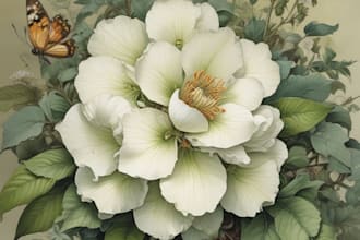 paint watercolor flowers and botanical illustrations