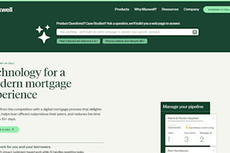 design mortgage website with mortgage calculator for mortgage leads