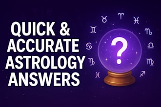 answer your questions using vedic astrology with immediate response