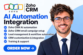set up zoho CRM ai automation integration zoho CRM email campaign setup
