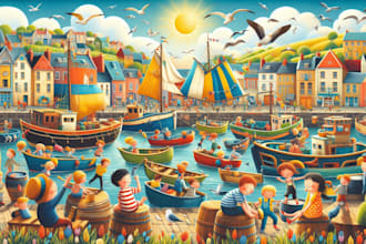 draw children book illustration
