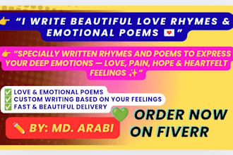 write emotional and rhyming bengali poems or quotes for you