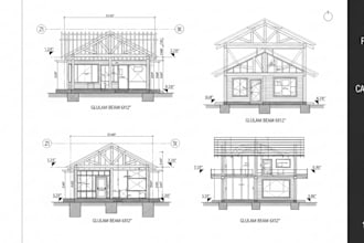 draft timber wood structure, framing plan foundation and trusses plan for permit