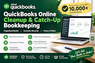 do quickbooks online cleanup and bookkeeping