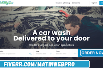 design converting car wash website car detailing website auto detailing website