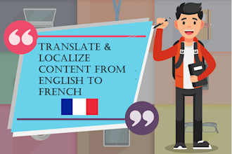 translate and localize your content from english to french