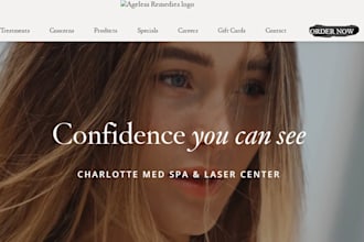 design medical spa website healthcare dental therapy botox clinic website