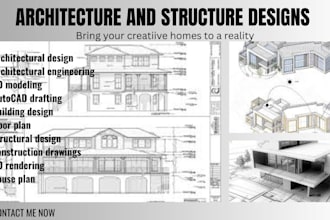 design professional architectural plans and detailed blueprints