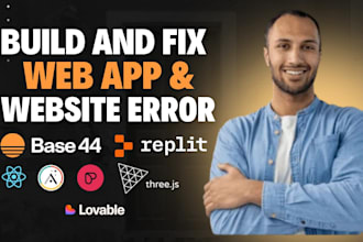 fix and build ai web app on replit, base44, rork, v0, lovable, and supabase