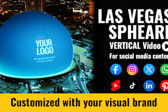 show your logo on the sphere vegas for social media feed