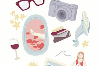 turn your favorite things into a personalized illustrations