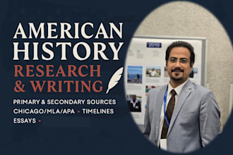 research and write on any topic related to american history