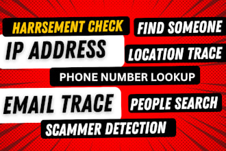 do phone number search to owner info email IP address trace socail media check