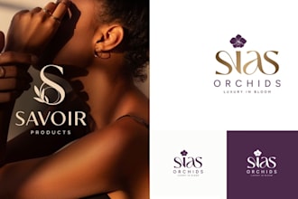 design a beauty, skincare, and cosmetic logo with branding