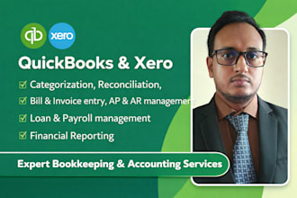 do bookkeeping, cleanup and catchup in quickbooks online