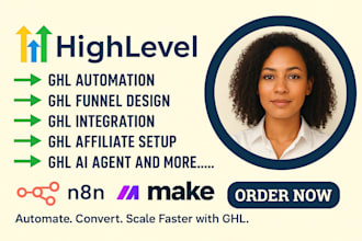 gohighlevel landing pages, sales funnels and automate smartsheet CRM workflows