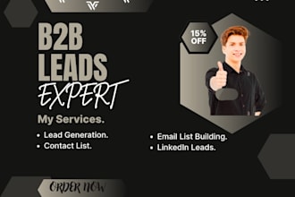 b2b lead generation and email list linkedin leads
