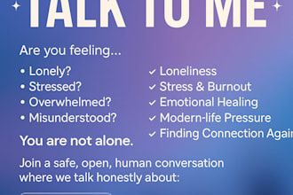 talk to you about anything you want