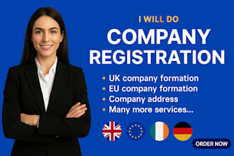vat, eori, company registration in ger, UK, fr, ireland, poland, estonia,cyprus